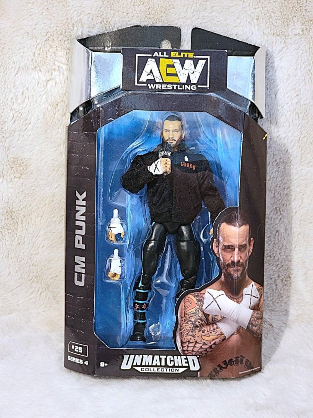 All Elite Wrestling AEW Unmatched Series CM Punk 6 in Action Figure MIP